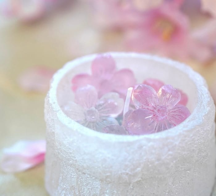 桜の切り株キャンドル